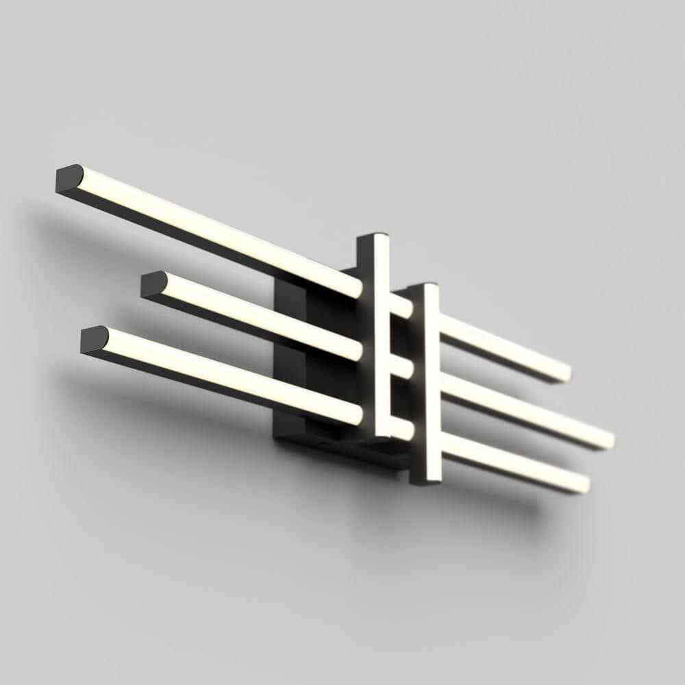 Artika Grid 27 in. Light Matte Black LED 3 CCT Vanity Light Bar for Bathroom