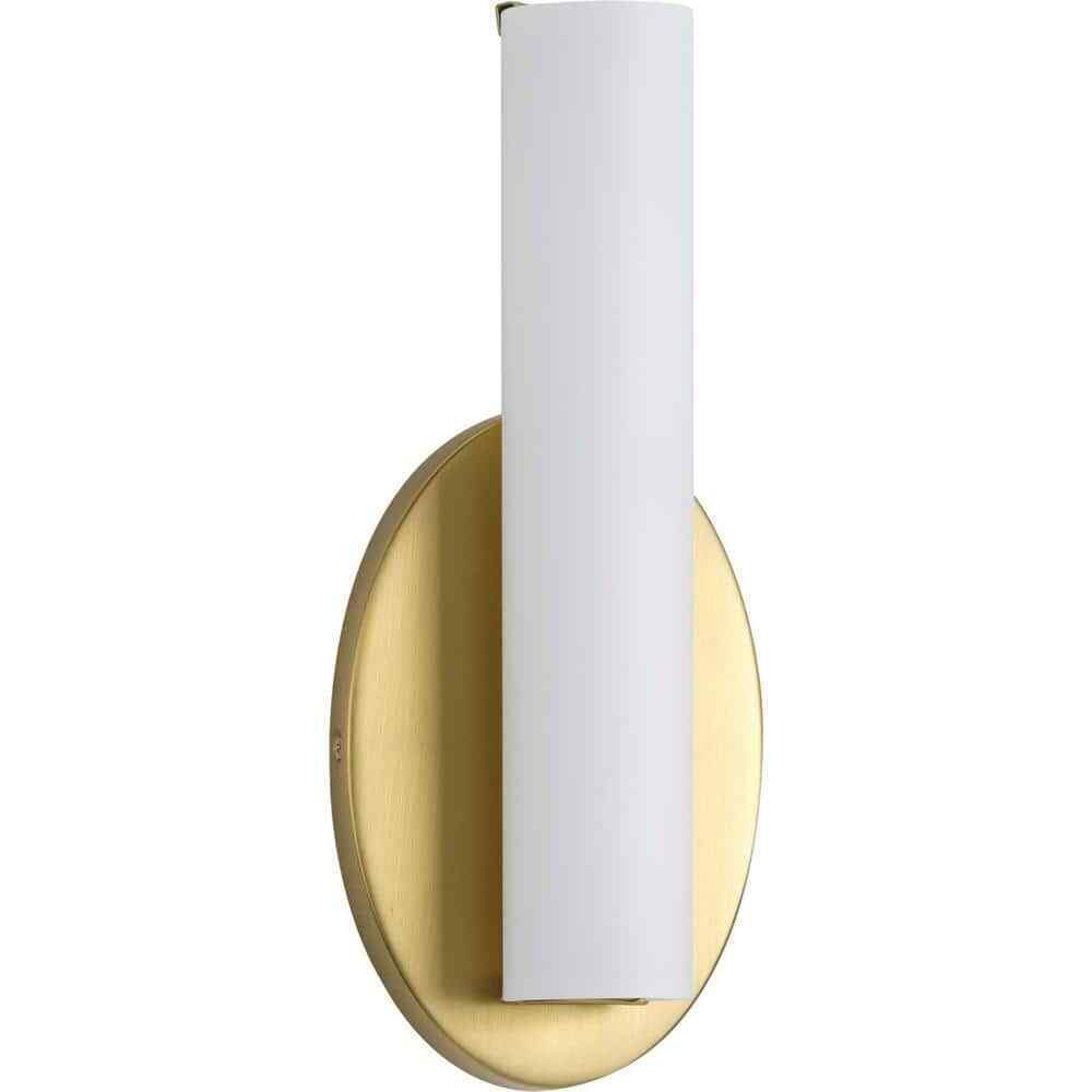Progress Lighting Parallel LED 11 in. Satin Brass LED Wall Bracket