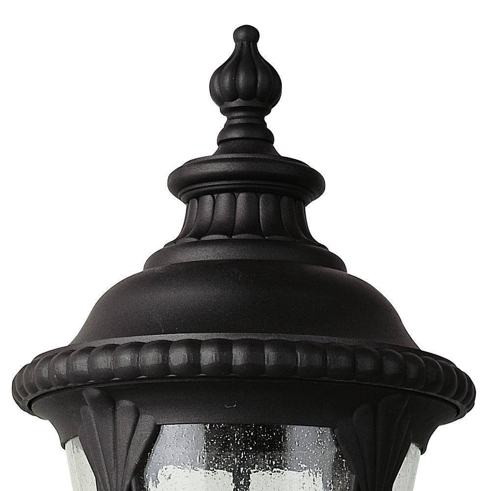 Bel Air Lighting Commons 3-Light Black Outdoor Lamp Post Light Fixture