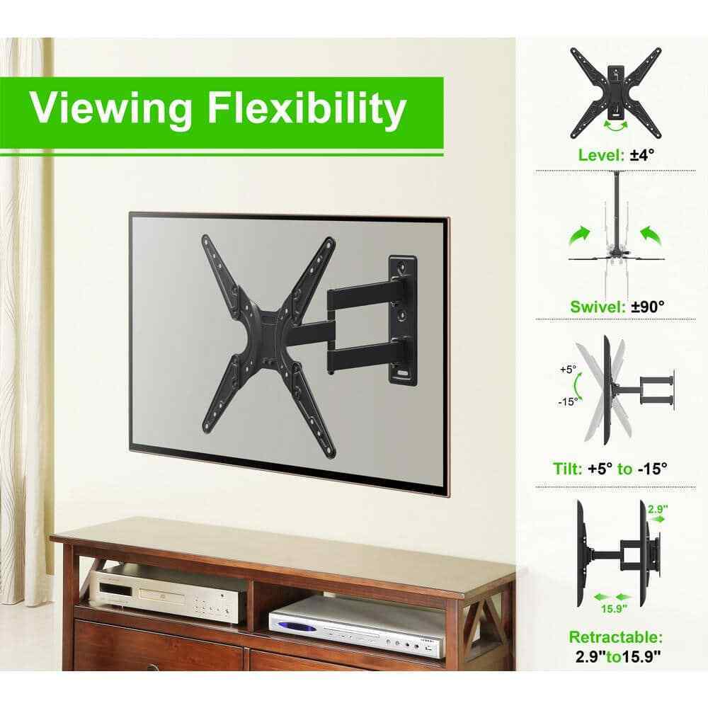 Commercial Electric Full Motion TV Wall Mount for 20 in. - 56 in. TVs XD2473