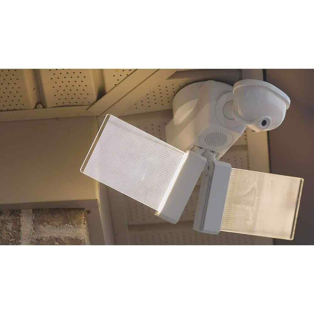 SECUR360 2000 Lumens LED Motion Sensor Wired Edge Lit White Security Flood Light