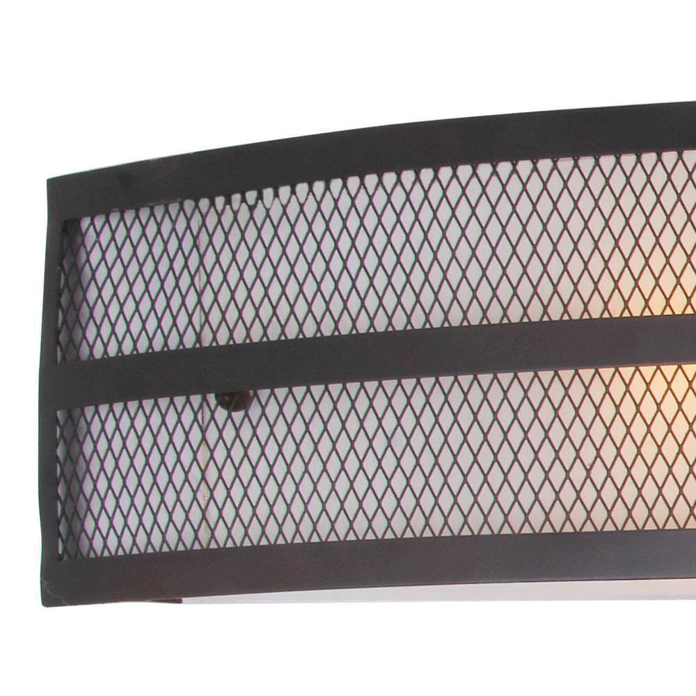 Bel Air Lighting 32 in. 4-Light Black Bathroom Vanity Light Fixture