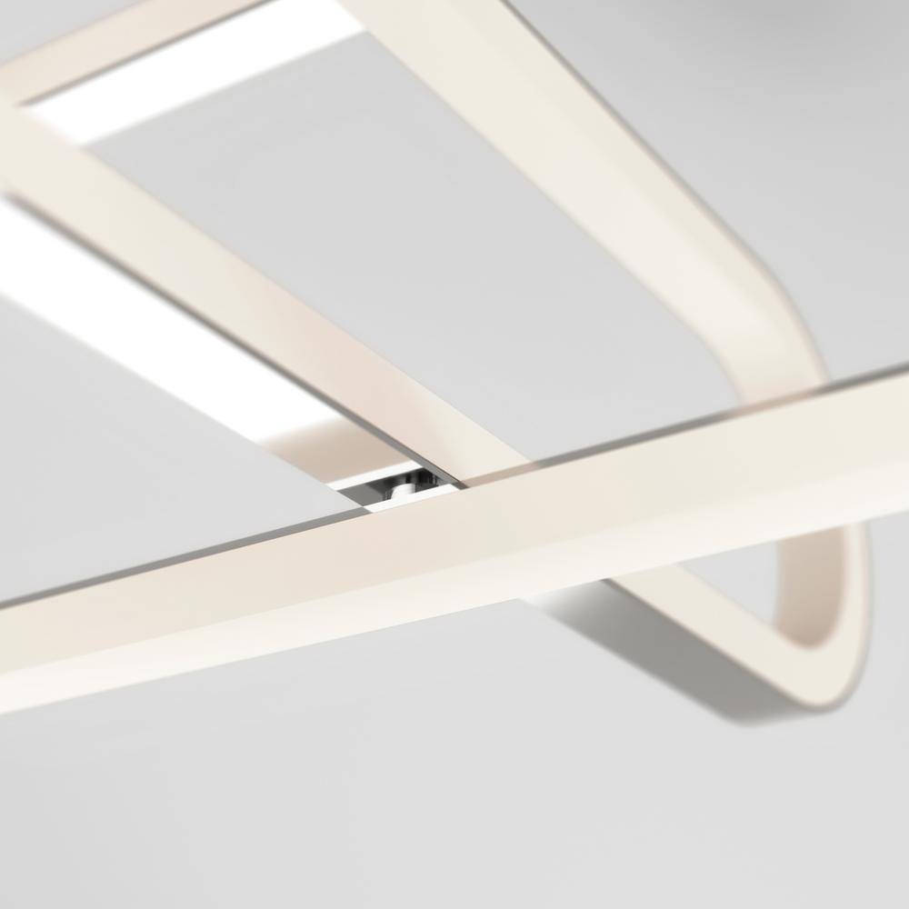 Artika Arlo 14 in. 1-Light Chrome LED Modern Flush Mount Ceiling Light