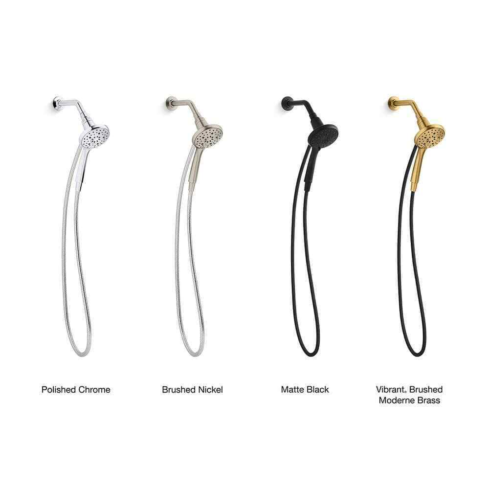 KOHLER Claro 3-Spray Wall Mount Handheld Shower Head 1.75 GPM