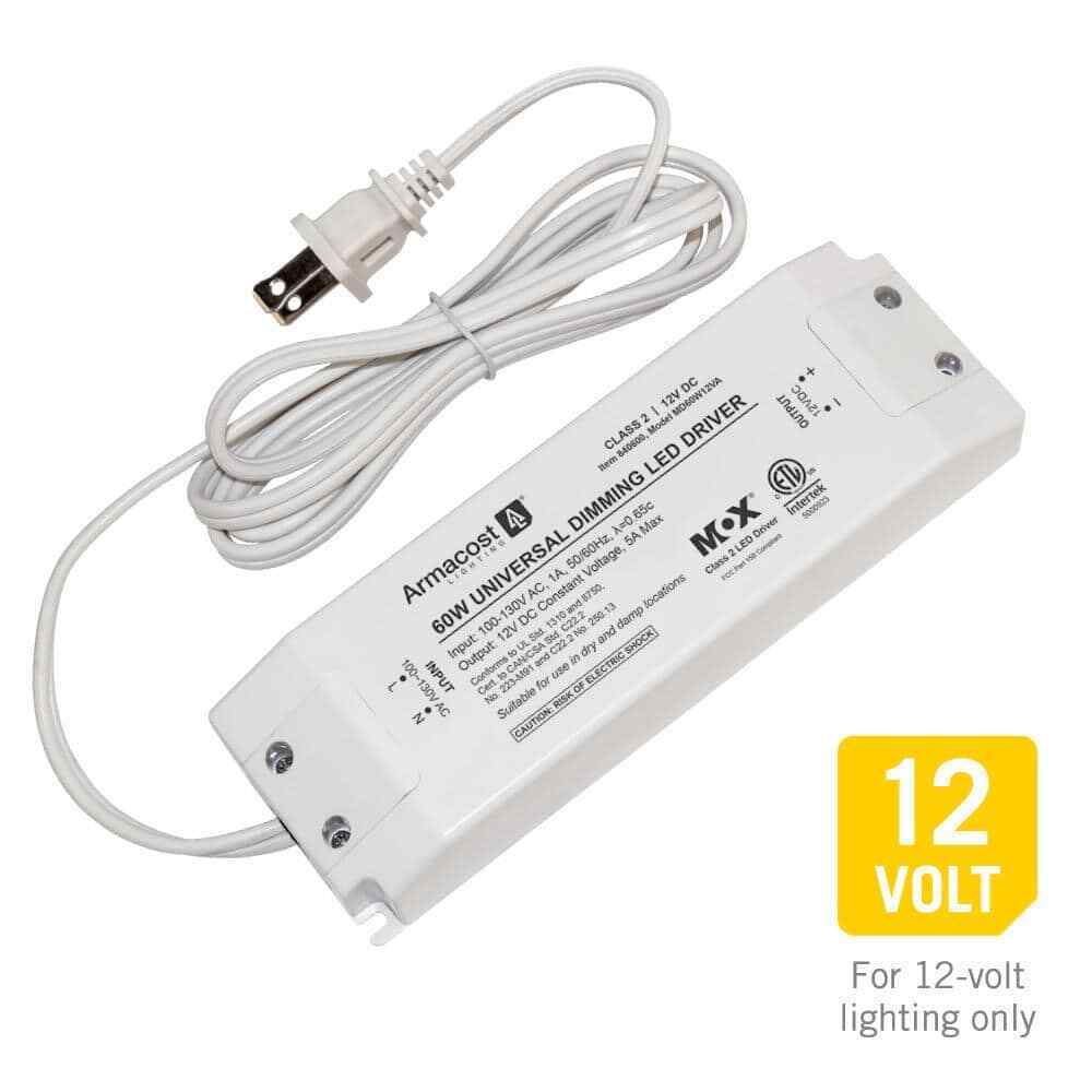Armacost Lighting Universal 60-Watt Dimming LED Driver 12-Volt DC Power Supply