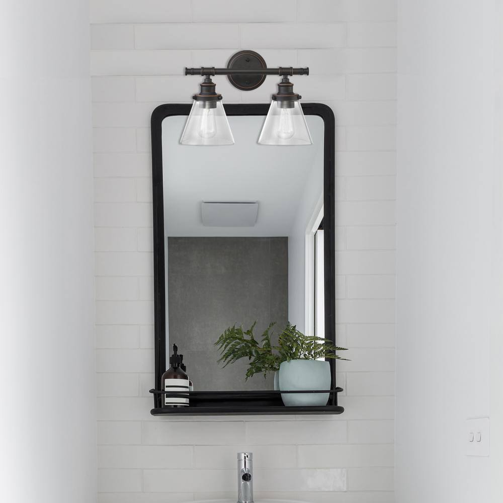 Globe Electric Parker 2-Light Oil Rubbed Bronze Vanity Light