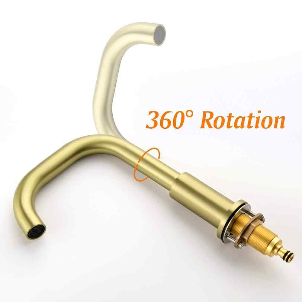 Zalerock 8 in. Widespread 2-Handle Bathroom Faucet with 360-Degree Rotation