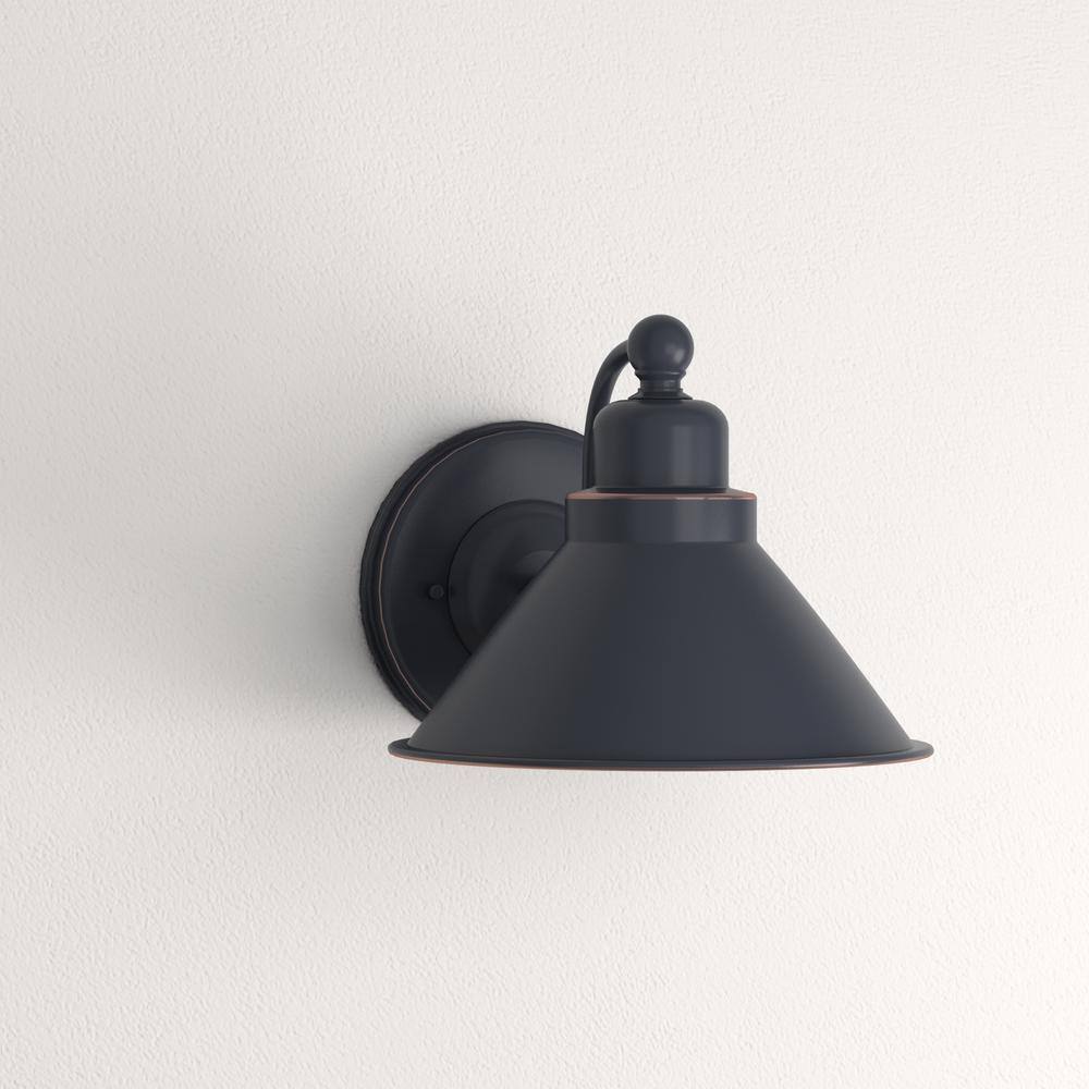 SATCO Bridgeview 7.25 in. 1-Light Mission Dust Bronze Wall Sconce
