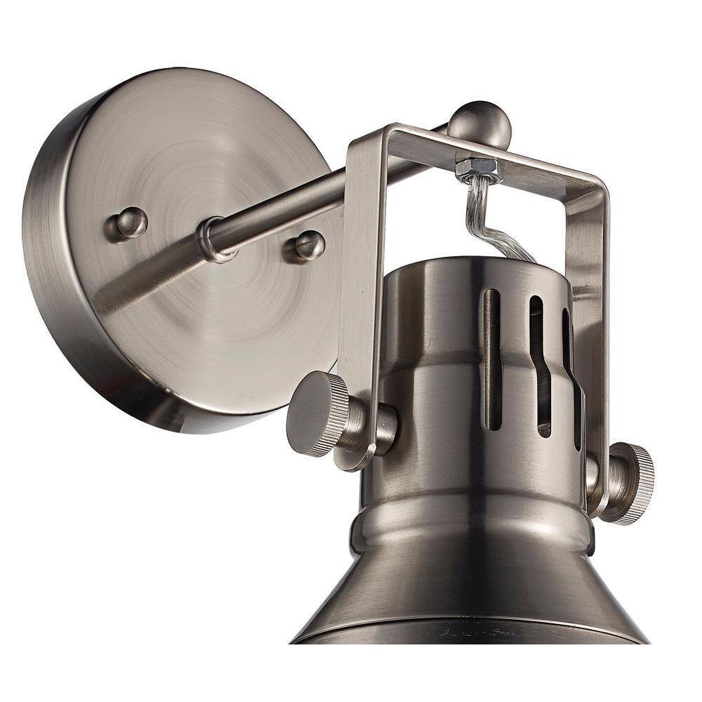 Bel Air Lighting 3 in. Brushed Nickel Sconce