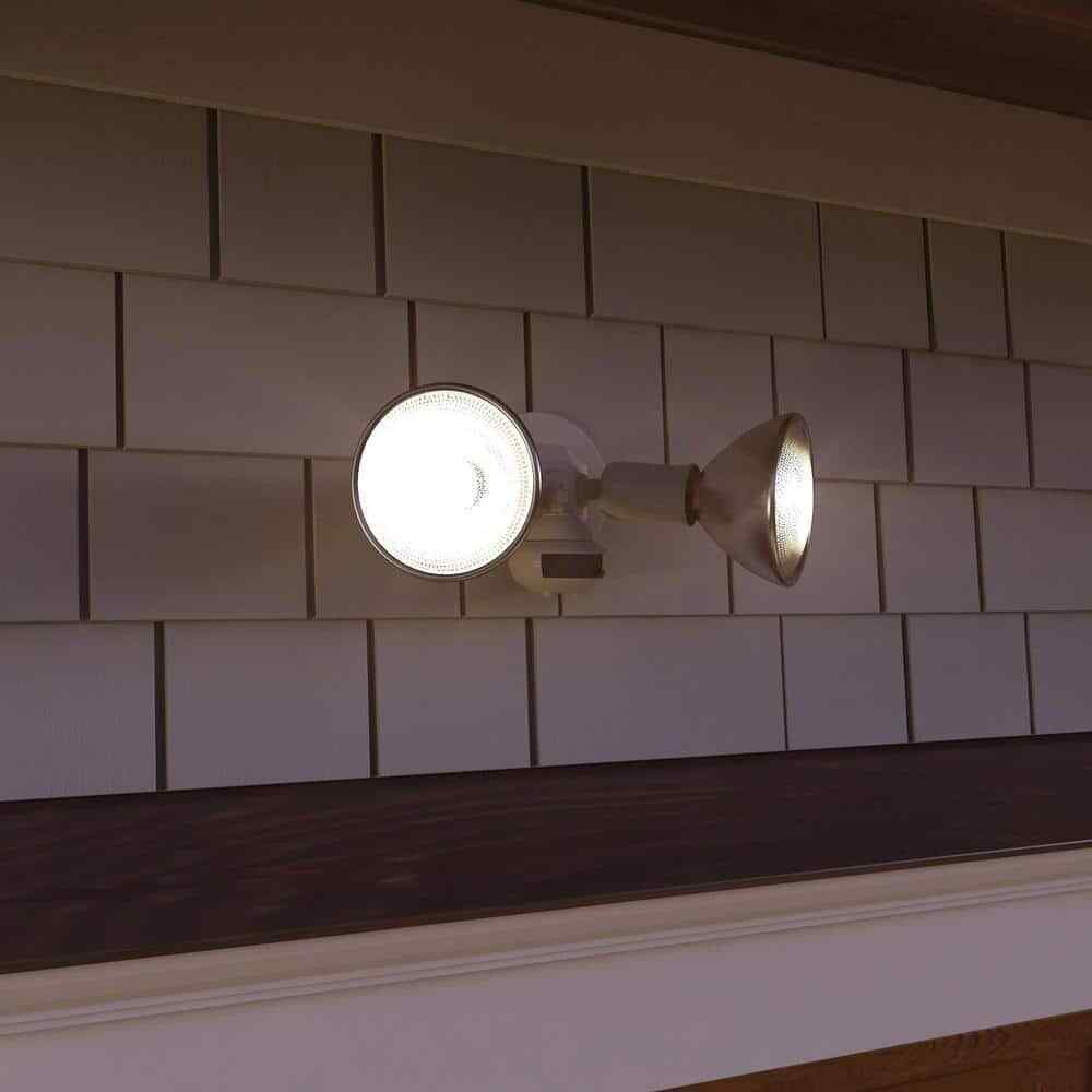 All-Pro 110° Outdoor White Motion Activated Sensor Security Flood Light MS34W