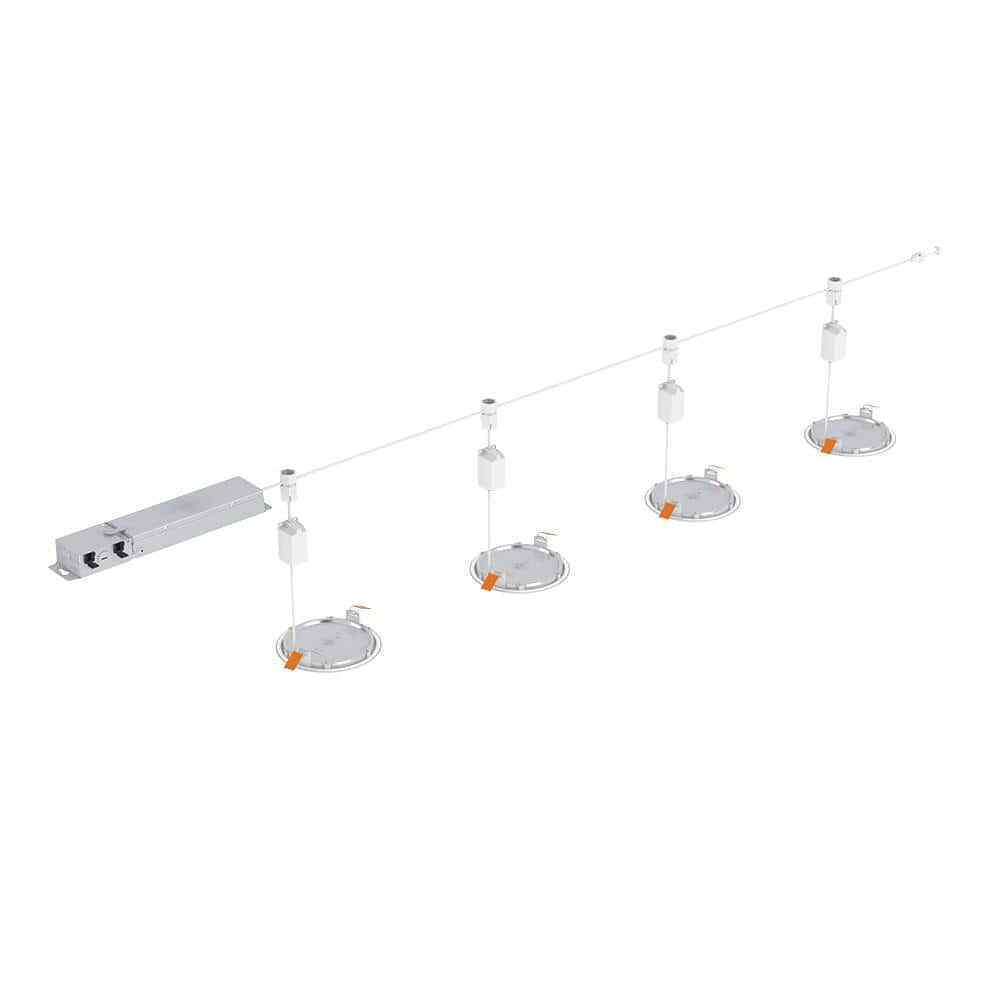 HALO QuickLink 6" 900 Lumens Integrated LED Recessed Downlight Trim, White 6-PK
