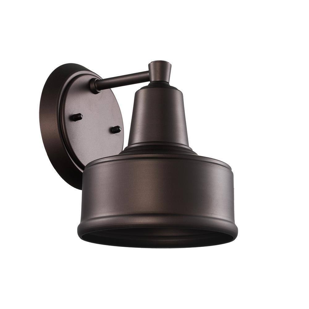 Bel Air Lighting Channing 1-Light Small Bronze Barn Farmhouse Outdoor Wall Light