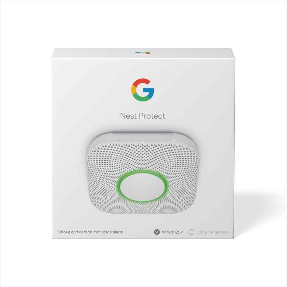 Google Nest Protect Wired Smoke and Carbon Monoxide Detector S3003LWES SEALED