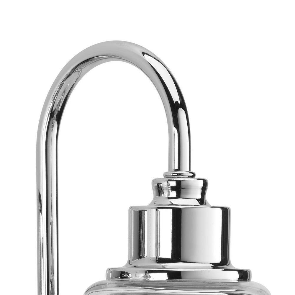 Progress Lighting Litchfield Collection Polished Chrome Clear Glass Vanity Light