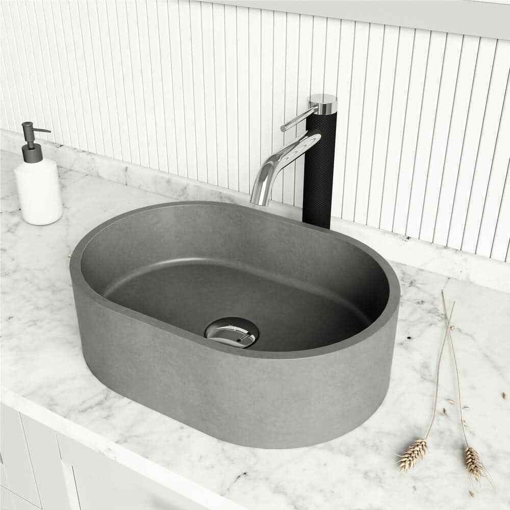 VIGO Vessel Bathroom Sink Pop-Up Drain and Mounting Ring in Chrome VG07000CH