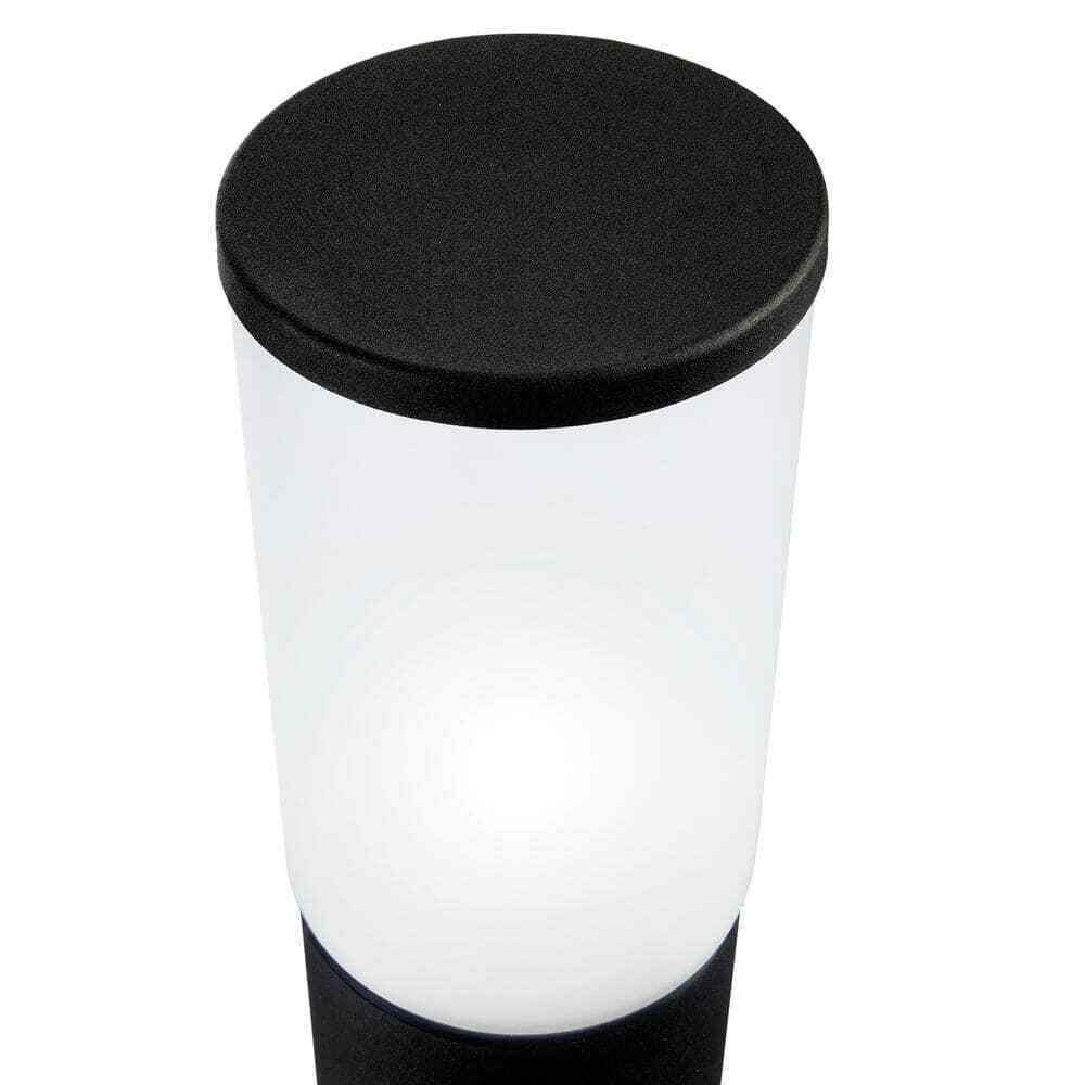 Hampton Bay Hartford Low Voltage Black LED Smart Outdoor Bollard Light