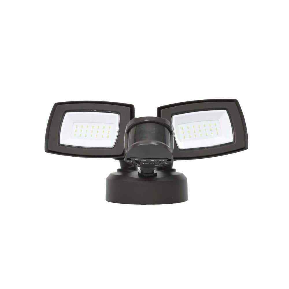 Commercial Electric 150W Equivalent Bronze Outdoor LED Security Light 3000 Lumen