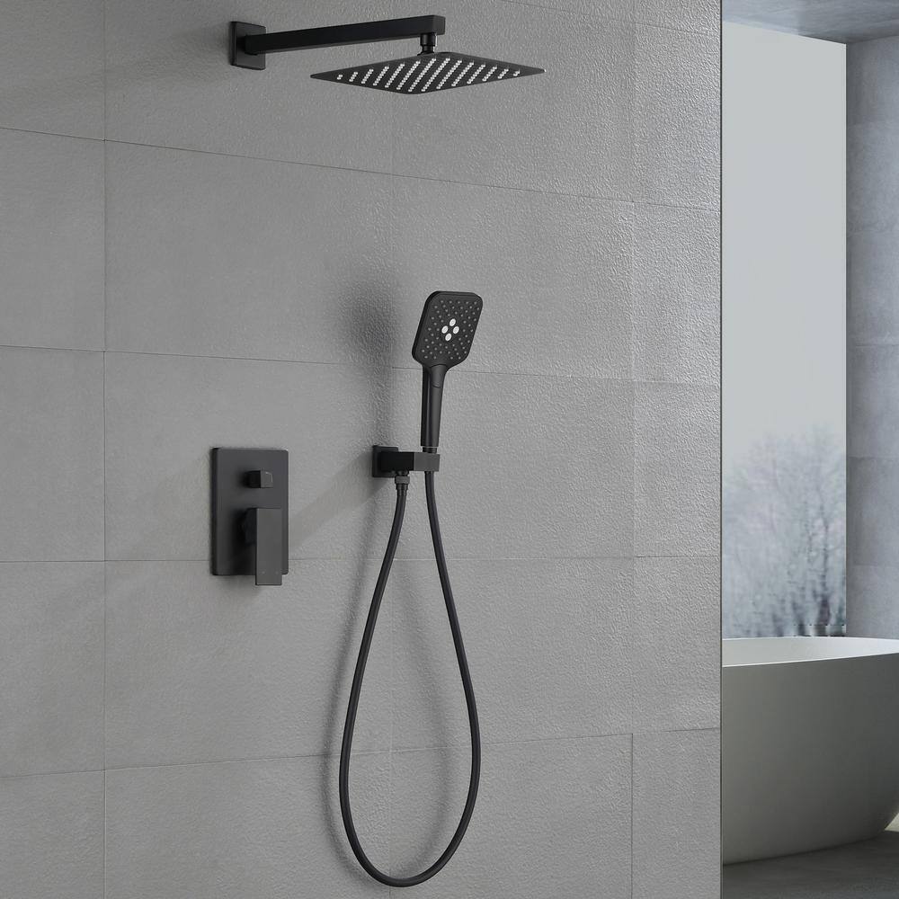 Toject Pardo 3-Spray Patterns with 1.8 GPM 9.8 in. Wall Mount Dual Shower Heads