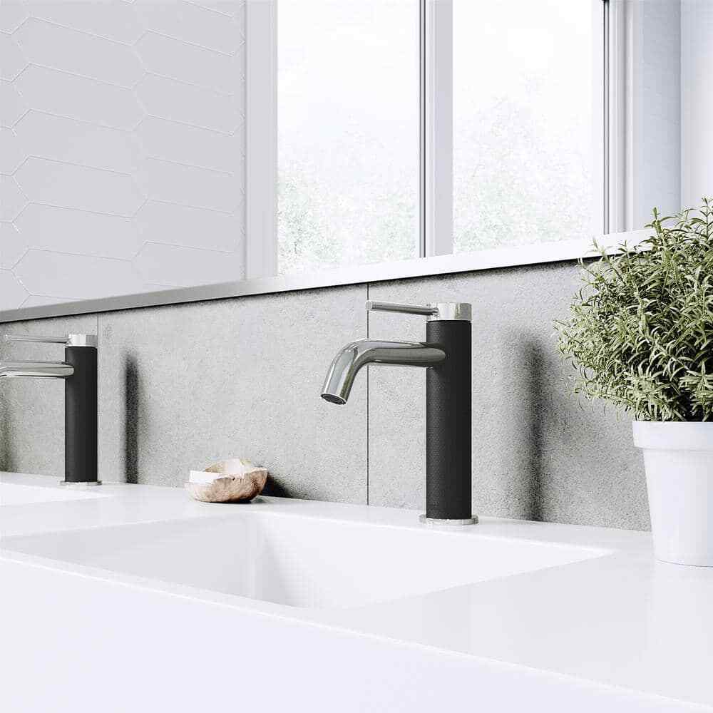 VIGO Madison Single Handle Single-Hole Bathroom Faucet in Chrome VG01044CH