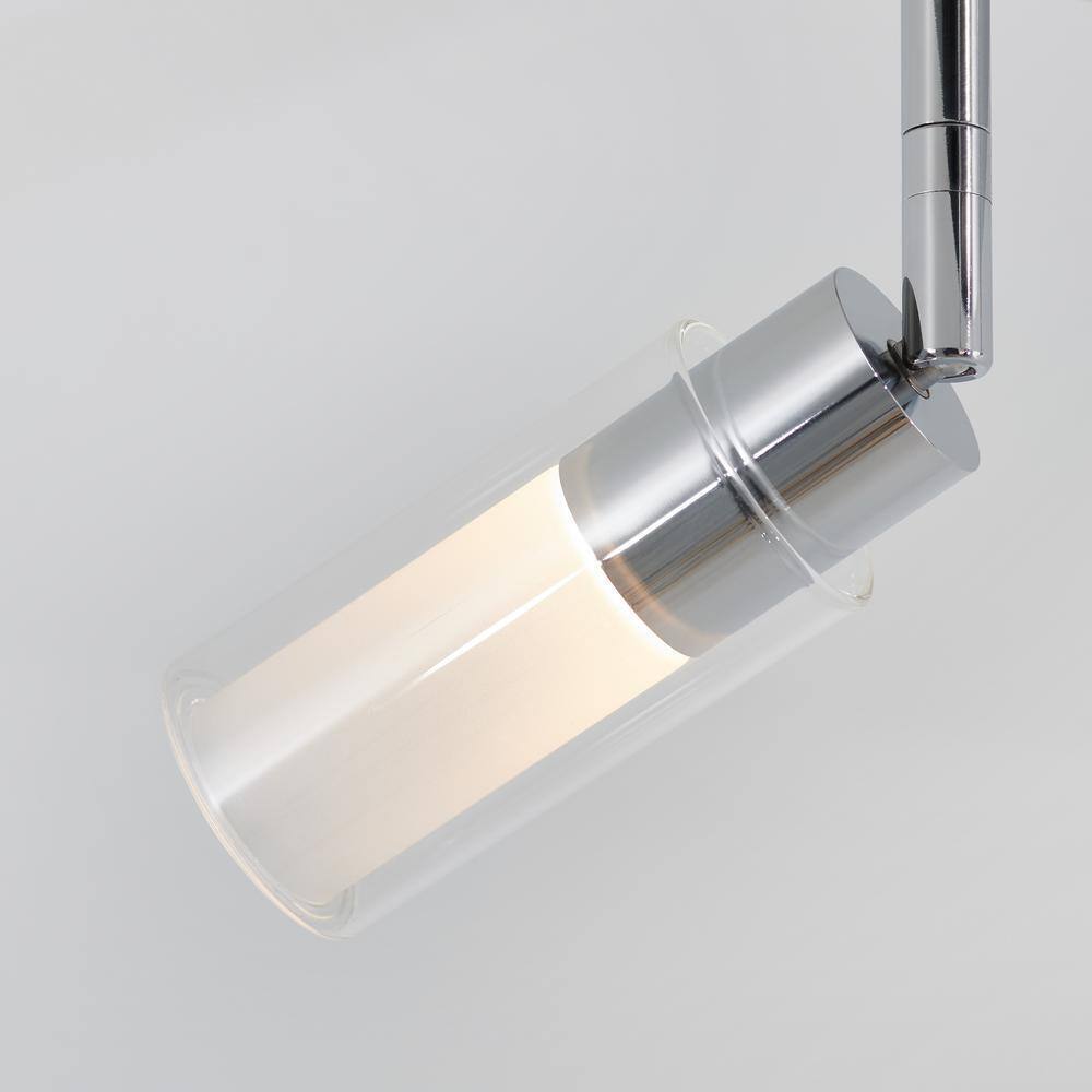 Artika Matrix Sky 10.8 in. 3-Light Chrome LED Semi-Flush Mount CL3MT-C1