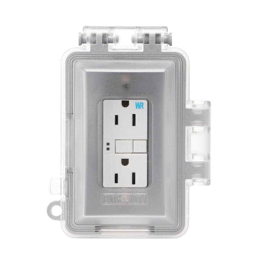 1-Gang Extra Duty Weatherproof In-Use Cover Kit 16-in-1-Configurations Clear