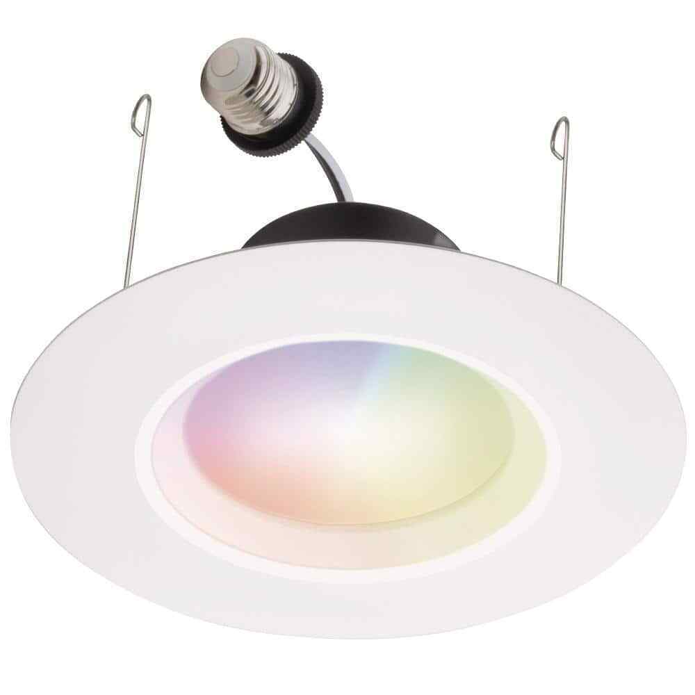 Select RB 6 in. Smart Tunable CCT Color Changing Recessed Light Trim 4-Pack