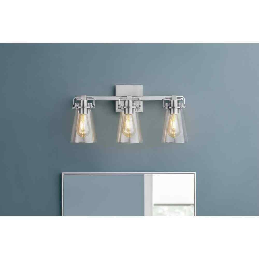 Home Decorators Collection Stonedale 20 in. 3-Light Chrome Vanity Light HDLI007