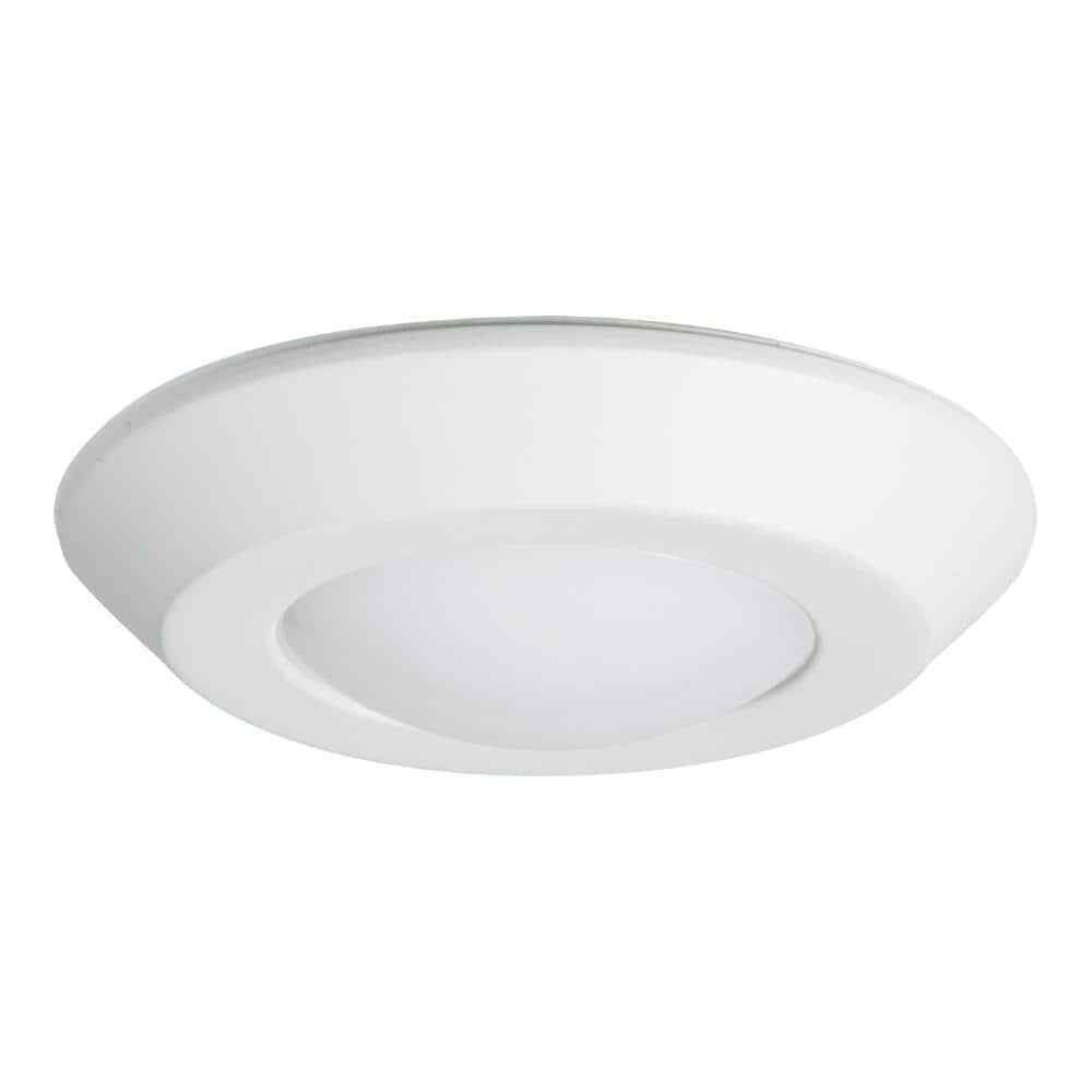 HALO BLD 4 in. White Integrated LED Recessed Ceiling Light Trim 3000K Soft White