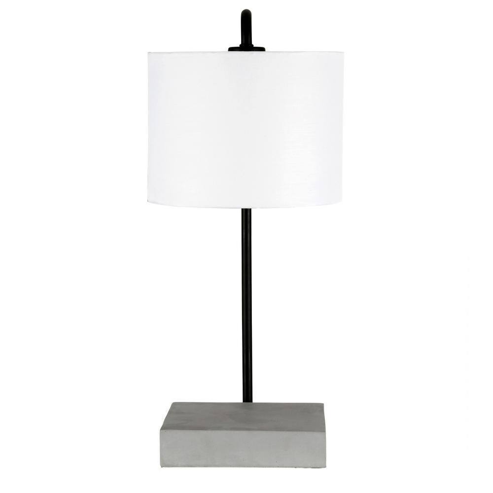 Meyer&Cross Roland 22 in. Blackened Bronze and Concrete Table Lamp