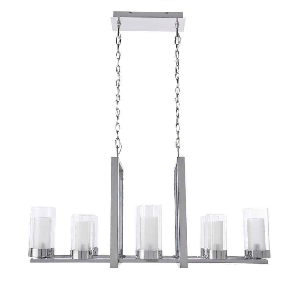 Home Decorators Samantha 60-Watt 8-Light LED Chrome Chandelier