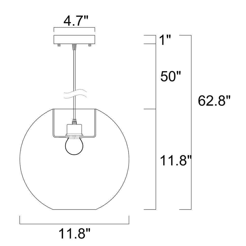 Warehouse of Tiffany Ellie 62.8 in. Cream Pendant Indoor Light w/ Light Kit