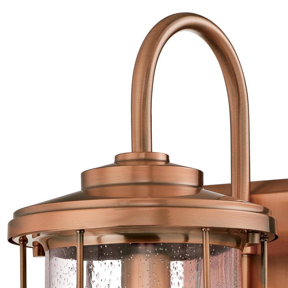 Westinghouse Ferry 1-Light Washed Copper Outdoor Wall Lantern Sconce