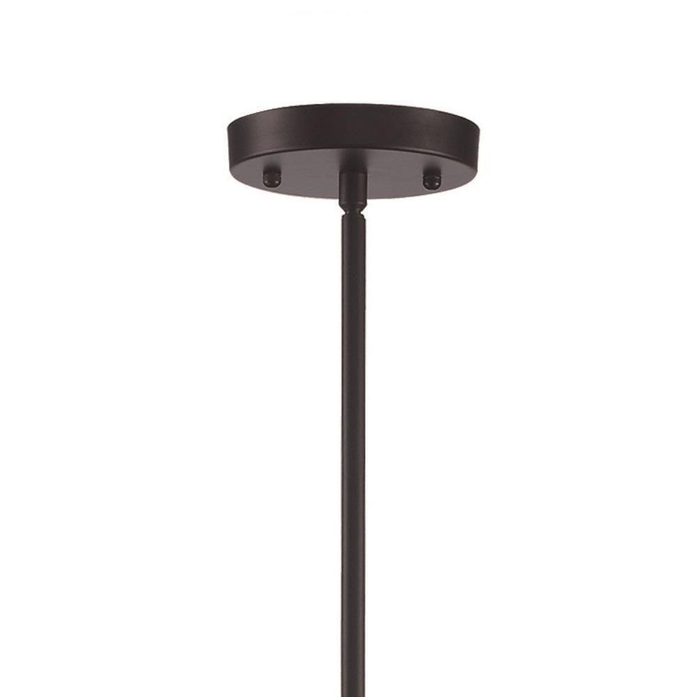 Bel Air Lighting 8-Light Black Kitchen Pendant Light with Clear Glass Shades