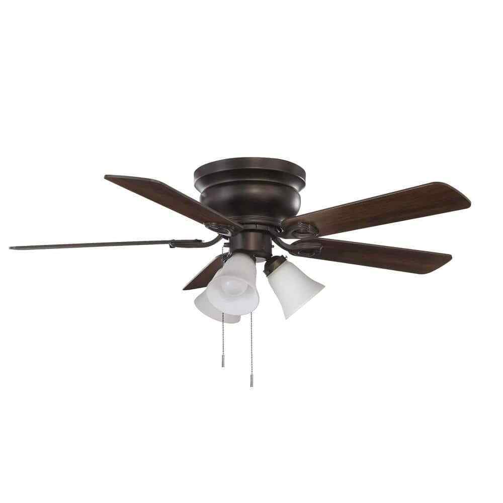 Clarkston II 44 in. LED Indoor Oil Rubbed Bronze Ceiling Fan w/ Light Kit