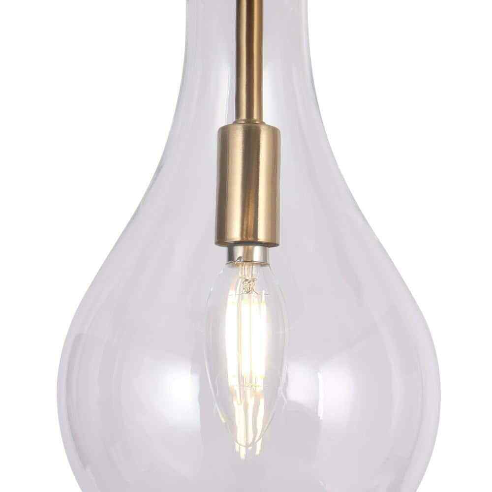 Uolfin Modern Kitchen Island Teardrop Hanging Pendant Light