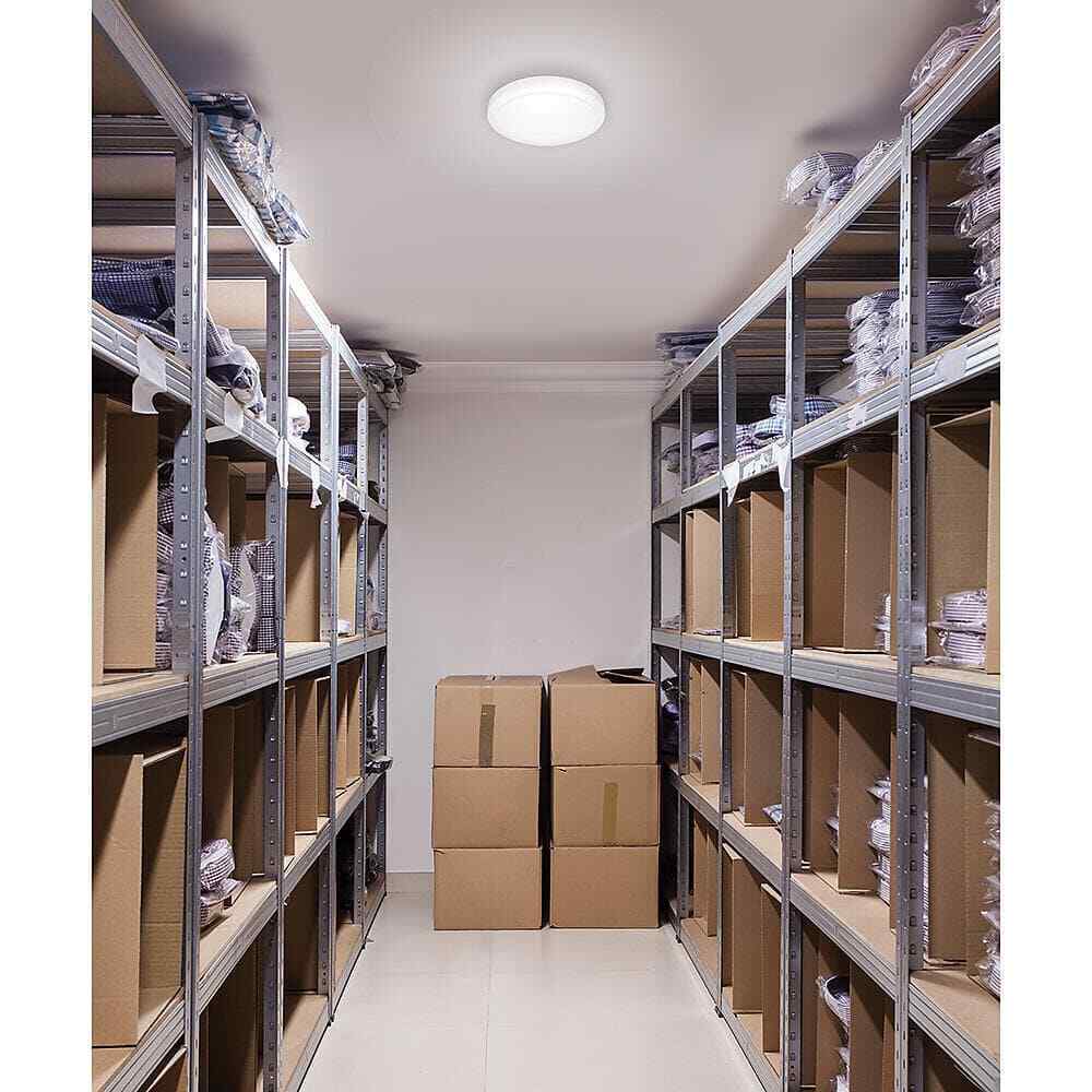 Commercial Electric 12 in White Round Closet Light LED Flush Mount Ceiling Light