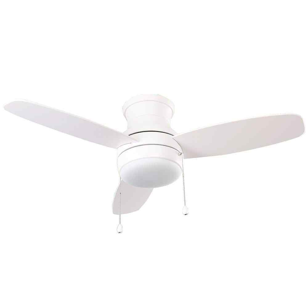 Hampton Bay Ashby Park 44 in. White Color Changing Integrated LED Ceiling Fan