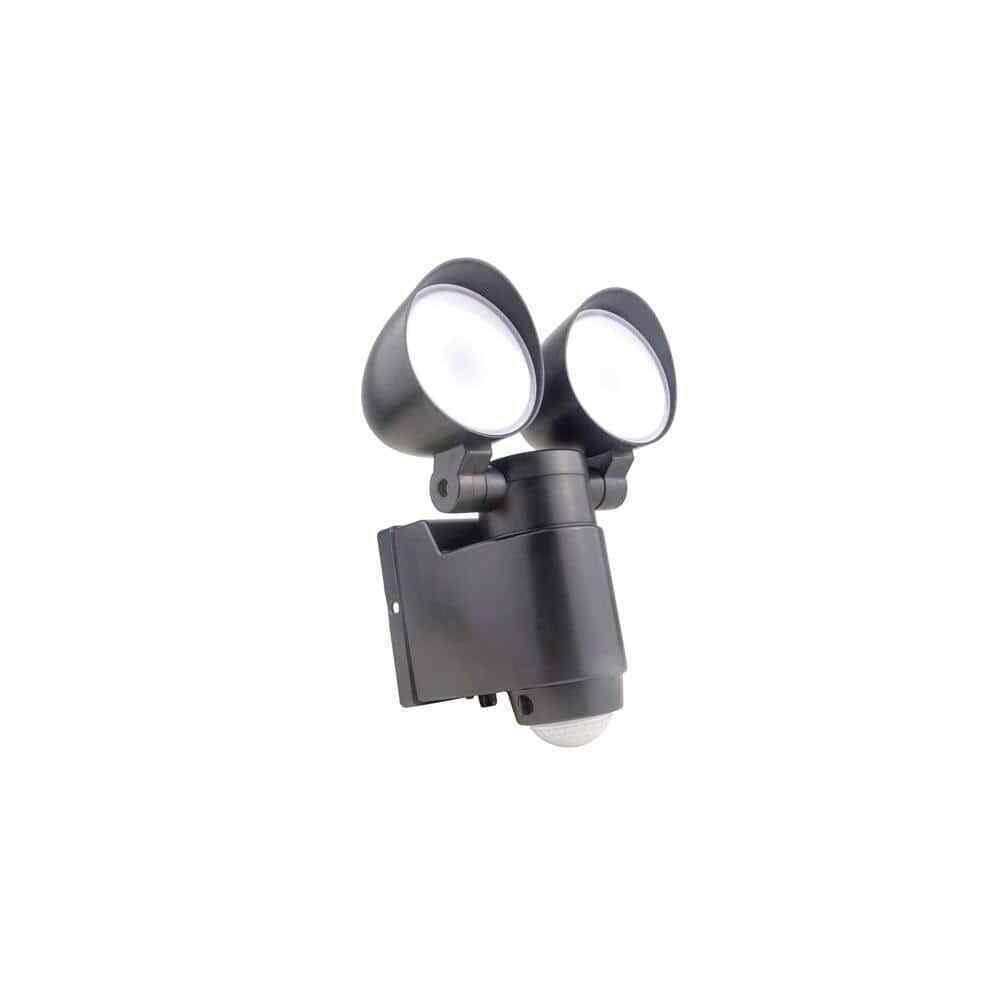 Spitzer 800 Lumens Dual Head Battery Powered Motion Activated LED Flood Light