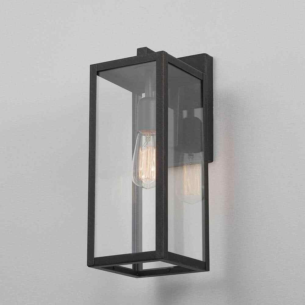 Globe Electric Bowery 1-Light Bronze Hardwired Outdoor Indoor Wall Lantern Sconc