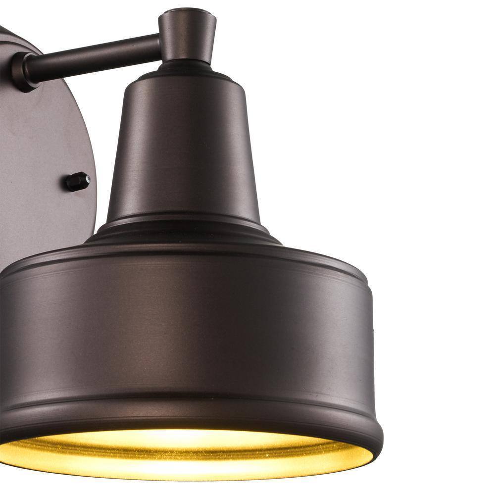 Bel Air Lighting Channing 1-Light Small Bronze Barn Farmhouse Outdoor Wall Light
