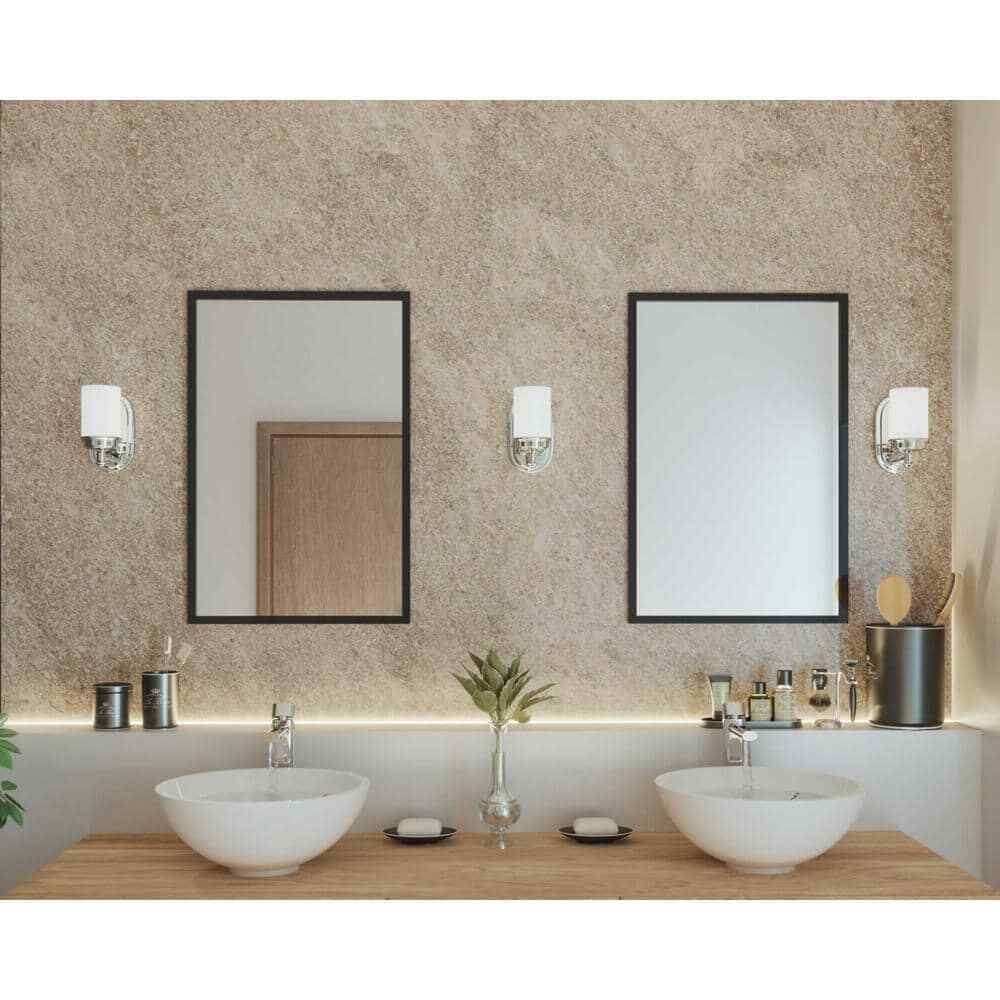 Progress Lighting Glide Collection 1-Light Polished Chrome Coastal Vanity Light