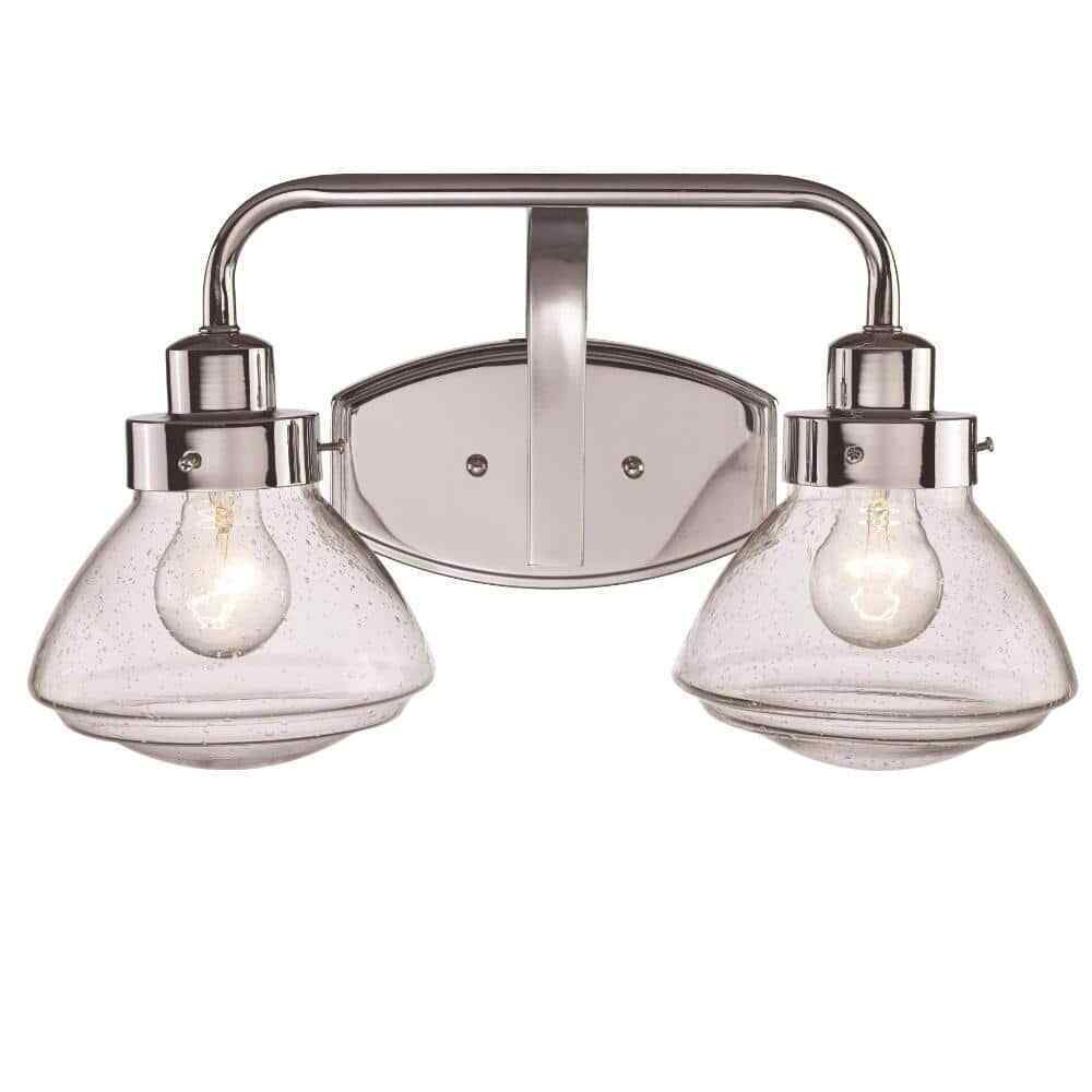 Bel Air Lighting Colorado 17.5 in. 2-Light Polished Chrome Bathroom Vanity Light