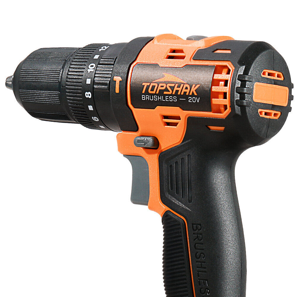 TOPSHAK TS-ED5 20V Li-Ion 1/2 in. Brushless Impact Electric Drill Variable Speed