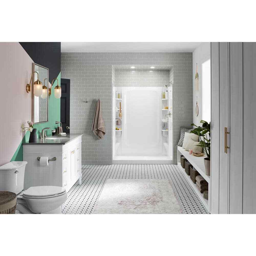 STERLING STORE+ 12-Piece Wall Mounted Shower Caddy in White Finish 88038700-0