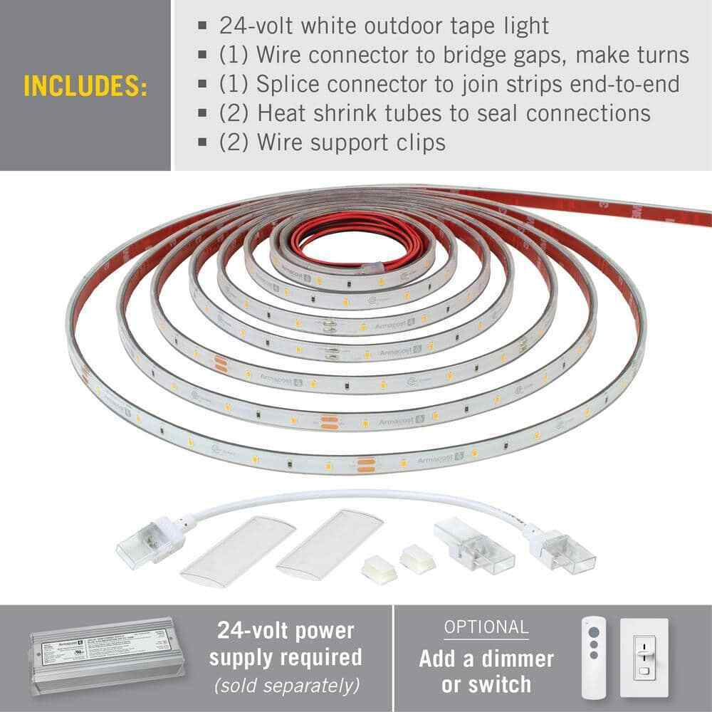 Armacost Lighting RibbonFlex Pro 24-Volt White Outdoor LED Tape Light