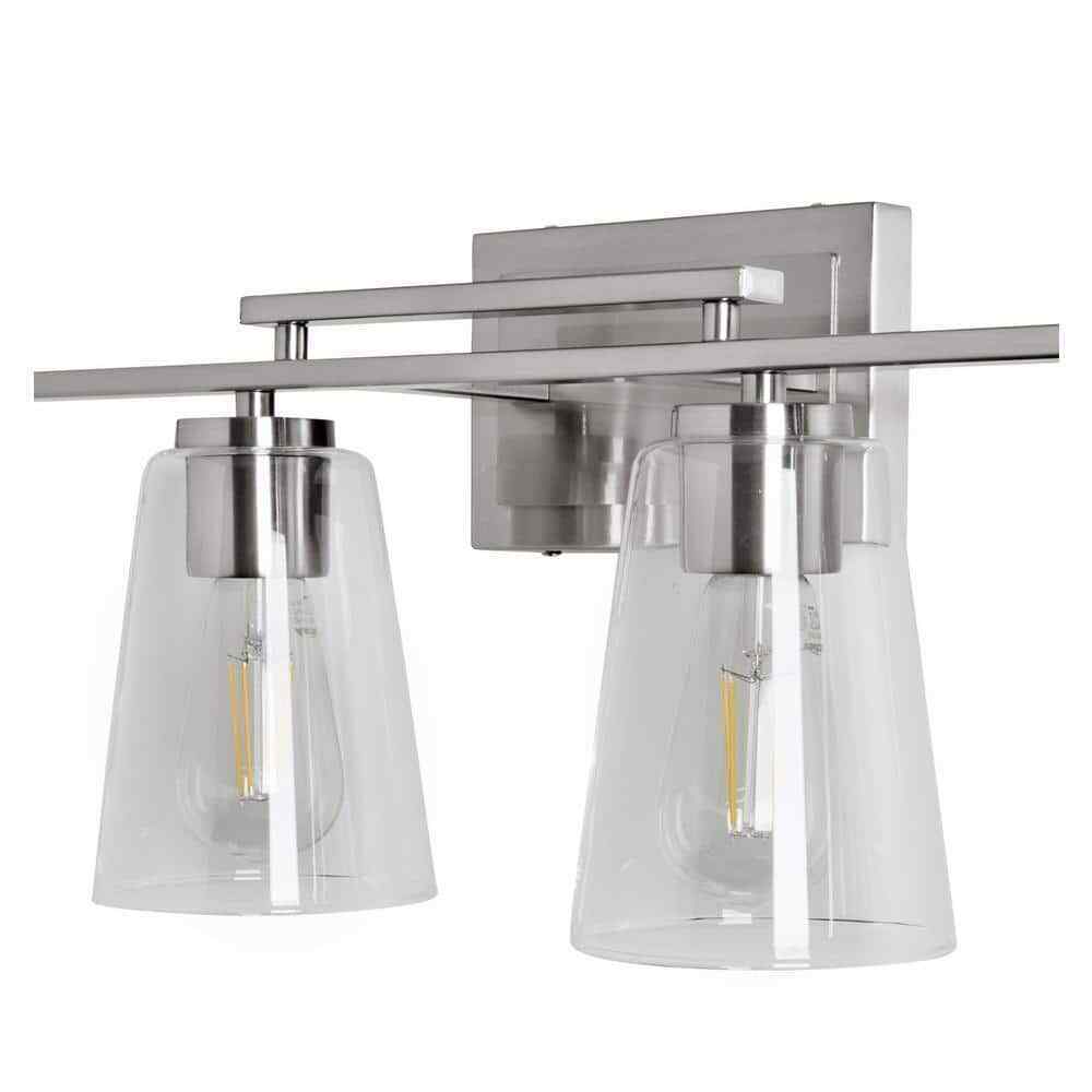STANFORD LIGHTING Cassino 32 in. 4-Light Brushed Nickel Vanity Light