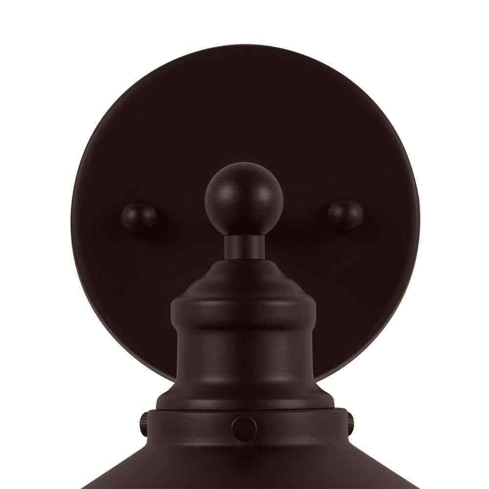 Hampton Bay Glenhurst Bronze Industrial Farmhouse Indoor Wall Sconce