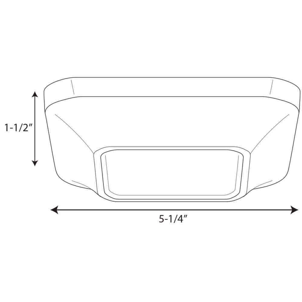 Progress Lighting 5.5 in. 10.5-Watt Antique Bronze Integrated LED Flush Mount