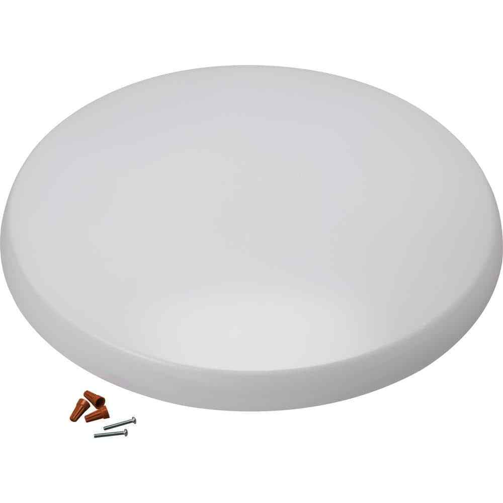 Lithonia Lighting Low Profile Round 20 in. White LED Flush Mount Light Fixture