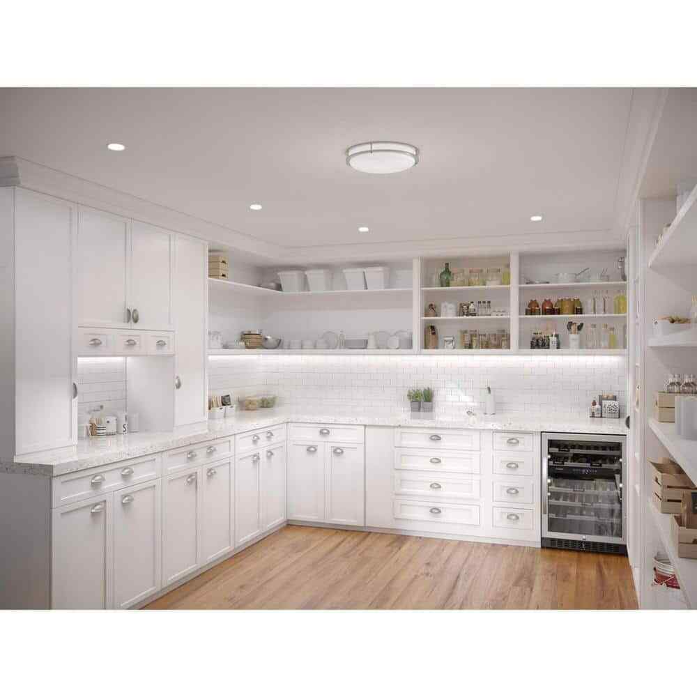 Progress Lighting 14 in. CTC COMM 23W Brushed Nickel Integrated LED Flush Mount